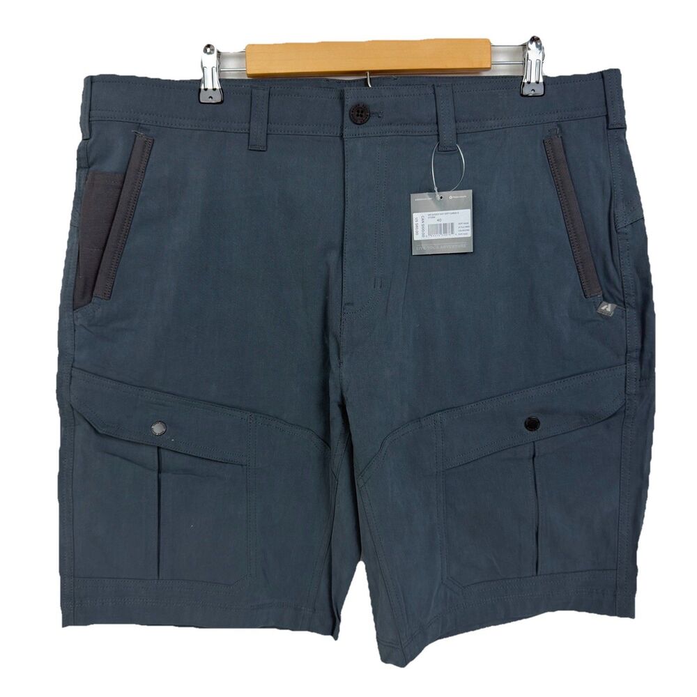 NEW Eddie Bauer First Ascent Cargo Shorts Men’s 40 Storm Mr Guides Day Off Cargo